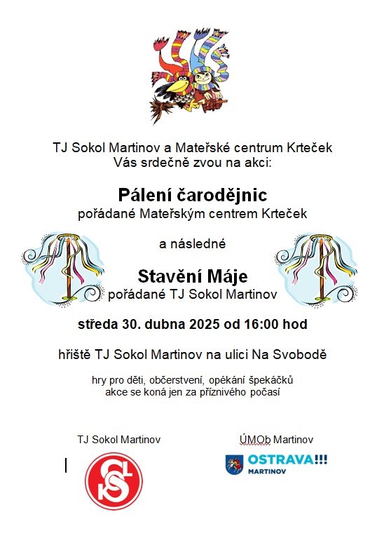 Pálení čarodějnic a stavění máje