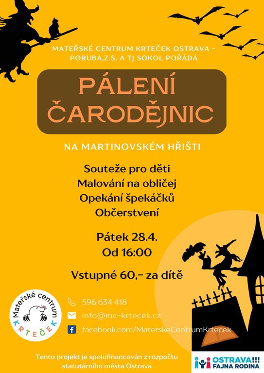 Pálení čarodějnic na Martinovském hřišti