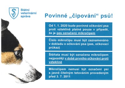 leták Státní veterinární správy