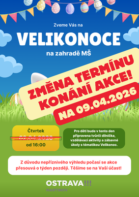 POZOR ZMĚNA - Pozvánka na velikonoční odpoledne