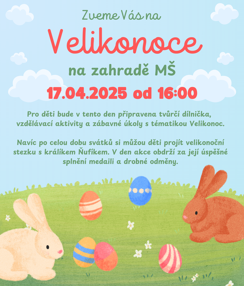 Pozvánka na velikonoční odpoledne
