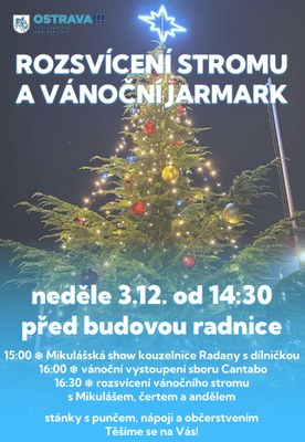 Rozsvícení stromu a vánoční jarmark