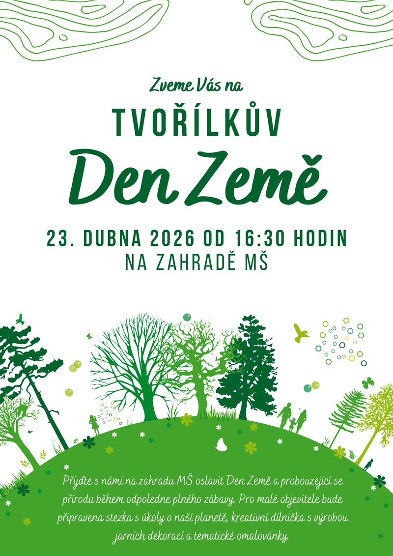 Tvořílkův Den Země na zahradě MŠ