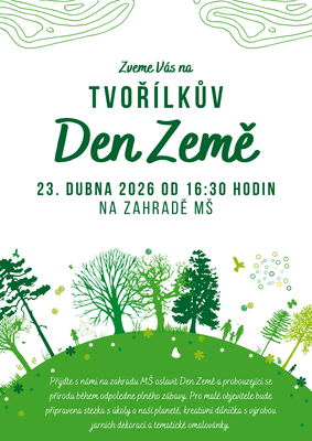 Tvořílkův Den Země na zahradě MŠ