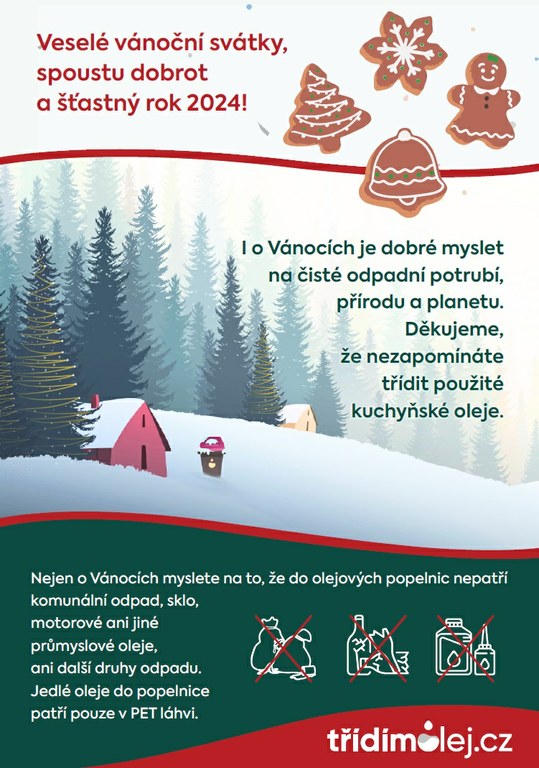 Vánoční třídění oleje