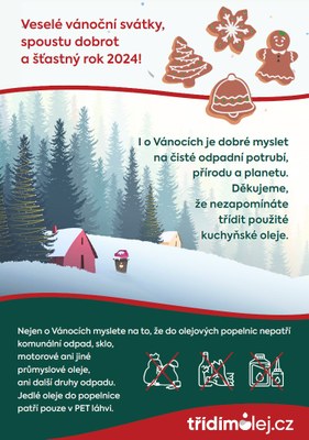 Vánoční třídění oleje