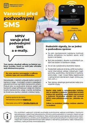 VAROVÁNÍ PŘED PODVODNÝMI SMS